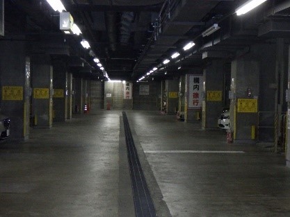 Photo of the underground parking lot